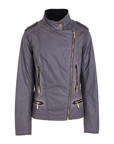 BARBOUR Giacca biker INTERNATIONAL Avio 100% Cotone