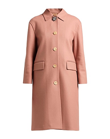 BLUMARINE Coat Antique rose 80% Virgin Wool, 20% Polyamide, Viscose, Wool