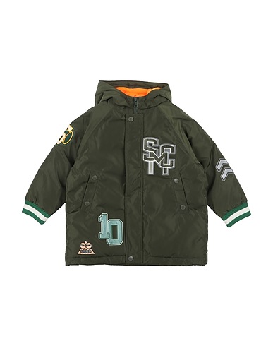 STELLA McCARTNEY KIDS Shell jacket Military green 100% Polyester, Elastane, Acrylic