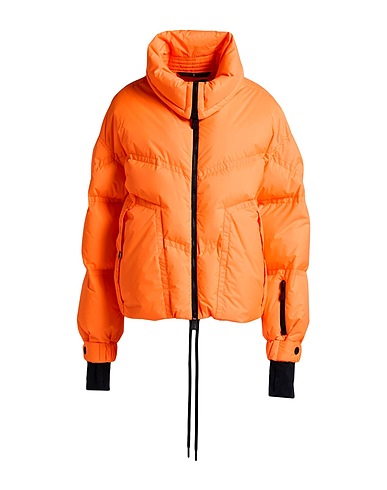 MONCLER GRENOBLE Piumino Arancione 83% Poliammide, 17% Elastan, Poliestere