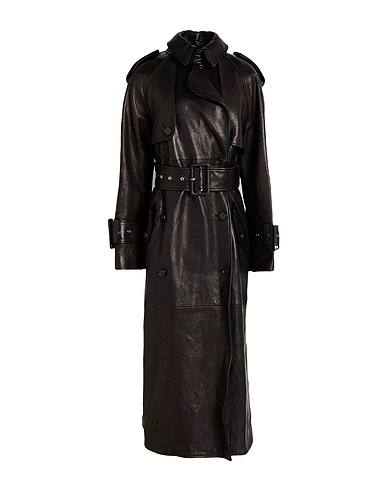 KHAITE Double breasted pea coat Black 100% Lambskin