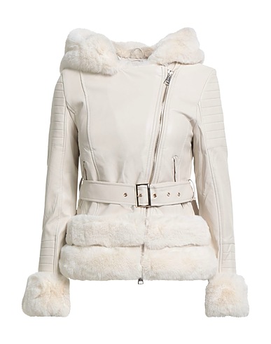 NO SECRETS Jacket Off white 100% Polyurethane, Polyester