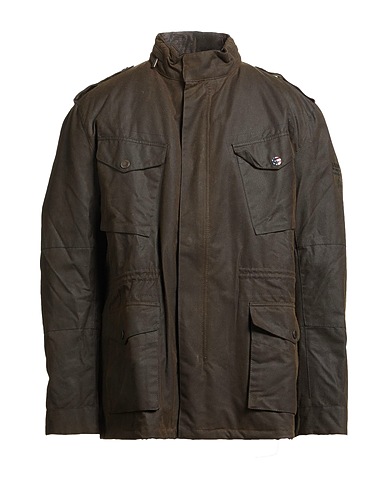BARBOUR Giubbotto INTERNATIONAL Verde scuro 100% Cotone, Poliestere
