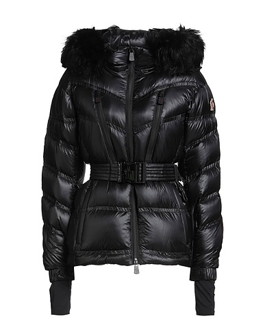 MONCLER GRENOBLE Steppjacke Schwarz 100% Polyamid, Ziegenhaar