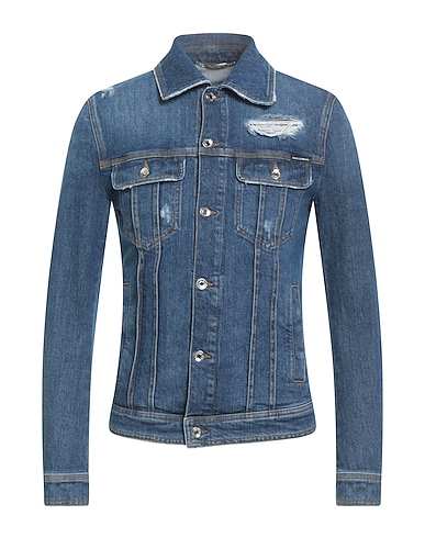 DOLCE&GABBANA Denim jacket Blue 98% Cotton, 2% Elastane