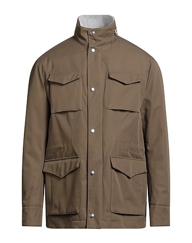 ELEVENTY Jacket Military green 100% Cotton