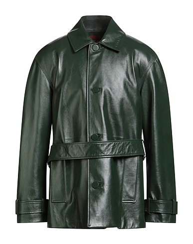 GUCCI Jacket Green 100% Calfskin