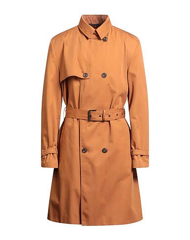 HUGO Full-length jacket Brown 65% Polyester, 35% Cotton