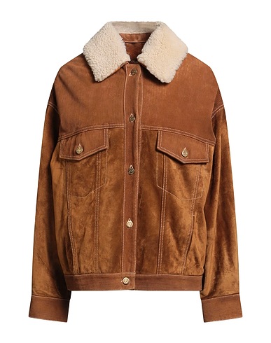 GOLDEN GOOSE Кожаная куртка Верблюжий 100% Воловья кожа