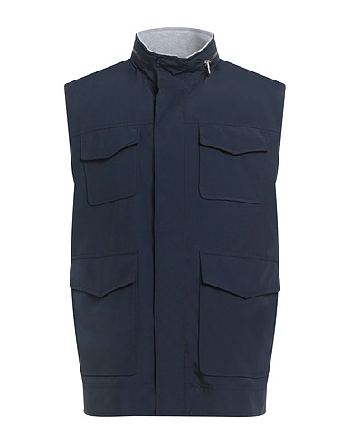 ELEVENTY Vest PLATINUM Midnight blue 54% Wool, 46% Polyamide
