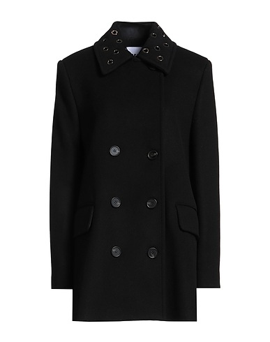 MSGM Coat Black 75% Virgin Wool, 25% Polyamide
