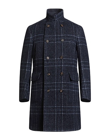 ELEVENTY Coat Navy blue 45% Wool, 45% Alpaca wool, 10% Polyamide