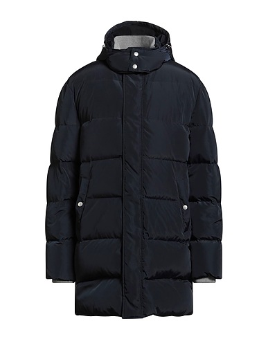 ELEVENTY Shell  jacket Midnight blue 100% Polyester, Acrylic, Wool
