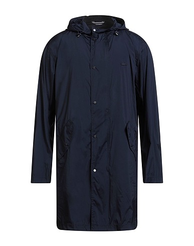 LACOSTE Full-length jacket Navy blue 91% Polyamide, 9% Elastane