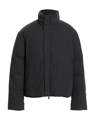 MSGM Shell jacket Black 73% Cotton, 27% Polyamide
