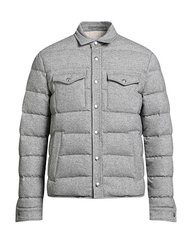 ELEVENTY Shell jacket Grey 67% Wool, 18% Silk, 10% Linen, 5% Cashmere