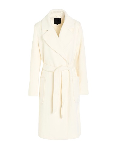 BISTON Coat Ivory 96% Polyester, 4% Viscose