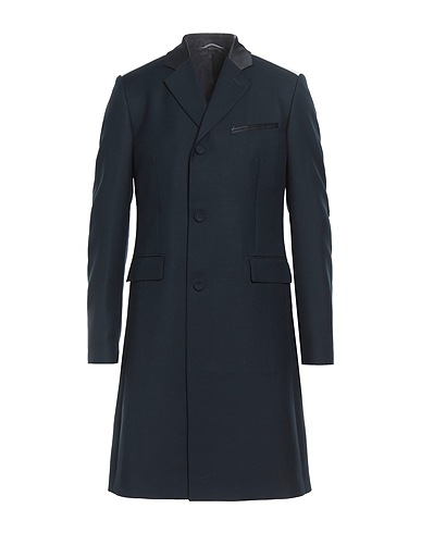 DIOR Cappotto Blu notte 75% Lana, 25% Lana mohair, Cotone, Poliestere