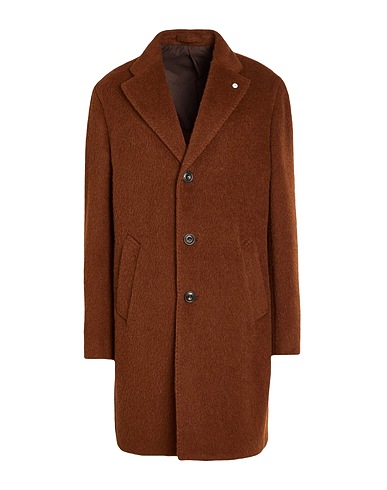 L.B.M. 1911 Coat Brown 70% Virgin Wool, 15% Alpaca wool, 15% Mohair wool