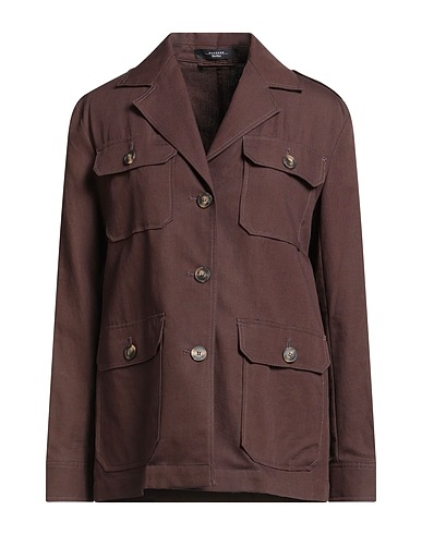 WEEKEND MAX MARA Giubbotto Marrone 74% Cotone, 26% Lino