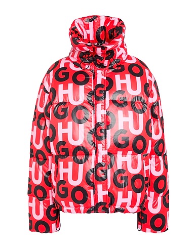 HUGO Shell jacket Red Recycled polyester