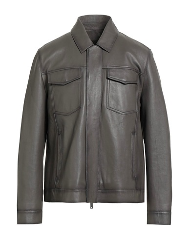 YVES SALOMON Leather jacket 100% Lambskin