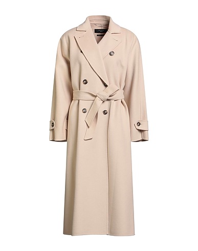 WEEKEND MAX MARA Coat Cream 90% Virgin Wool, 10% Polyamide