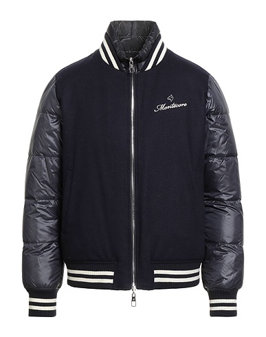 MONTECORE Shell jacket Navy blue 90% Wool, 10% Polyamide