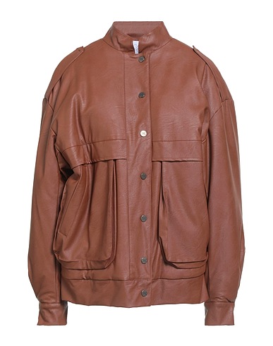 SOALLURE Jacket Tan 50% Polyester, 50% Polyurethane