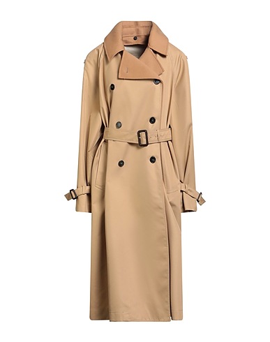 WEEKEND MAX MARA Double breasted pea coat Camel 65% Cotton, 35% Polyester