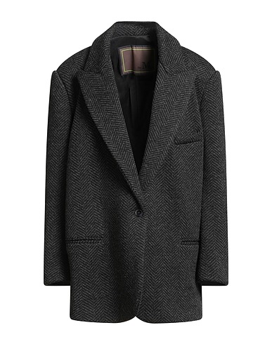 THE M.. Coat Charcoal 70% Polyester, 30% Virgin Wool