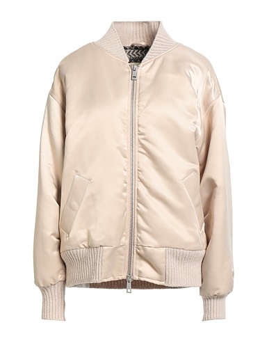 GIORGIO BRATO Bomber Beige 55% Cotton, 45% Nylon