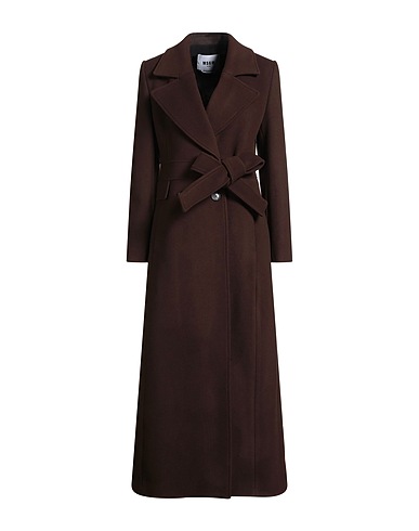 MSGM Caban et veste croisée Moka 75% Laine vierge, 25% Polyamide