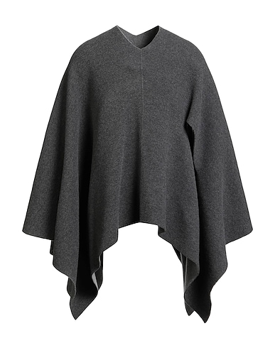JIL SANDER Cloak Gunmetal 68% Virgin Wool, 17% Cashmere, 15% Polyamide