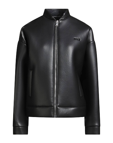 MSGM Jacket Black 35% Polyester, 31% Polyurethane, 31% Cotton, 3% Elastane