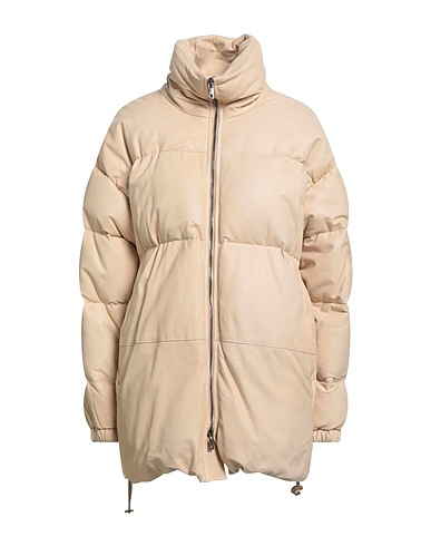 GIORGIO BRATO Shell jacket Cream 100% Leather