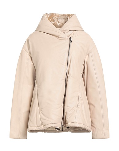GIORGIO BRATO Shell  jacket Cream Leather