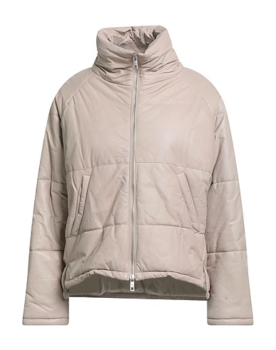 GIORGIO BRATO Shell jacket Beige Leather