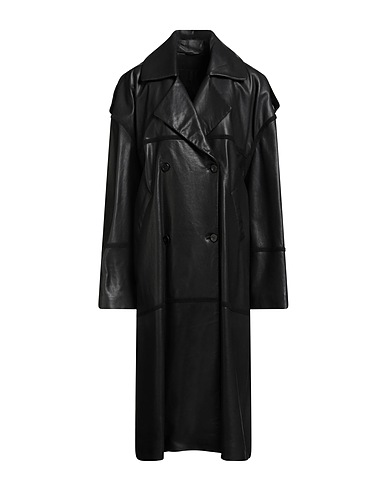 GIORGIO BRATO Coat Black 100% Leather