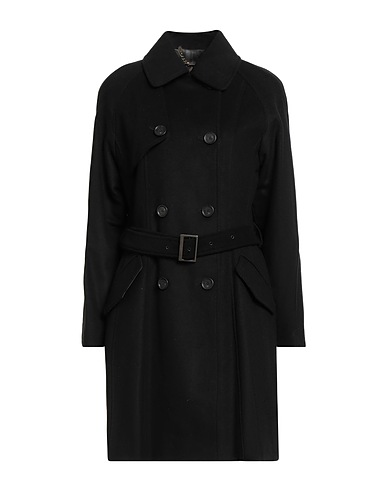 BARBOUR Coat Black 70% Wool, 25% Polyamide, 5% Cashmere