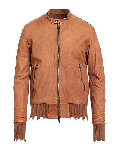 GIORGIO BRATO Jacket Camel 100% Leather