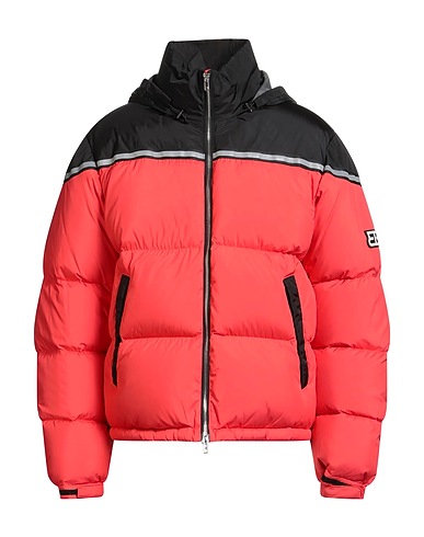 313 TRE UNO TRE Shell jacket Red 100% Polyester, Polyamide