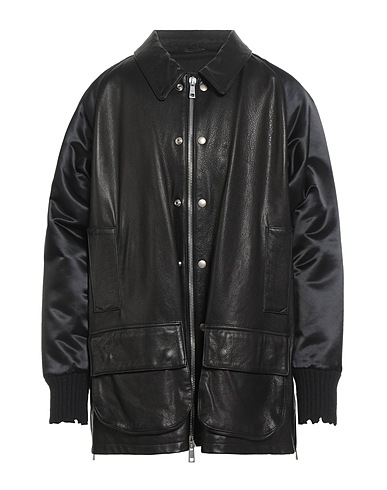 GIORGIO BRATO Jacket Black 100% Leather, Nylon