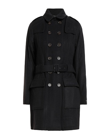BARBOUR Coat Black 70% Wool, 25% Polyamide, 5% Cashmere