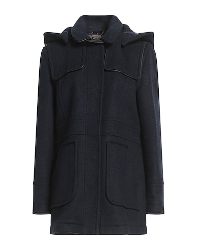 BARBOUR Coat Midnight blue 65% Wool, 30% Polyamide, 5% Polyester