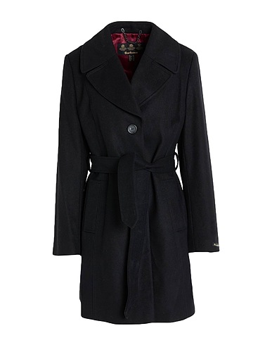 BARBOUR Coat Black 70% Wool, 20% Polyamide, 10% Cashmere