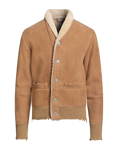 GIORGIO BRATO Blouson peau lainée Camel 100% Mouton