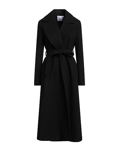 WHITE WISE Cappotto Nero 100% Poliestere