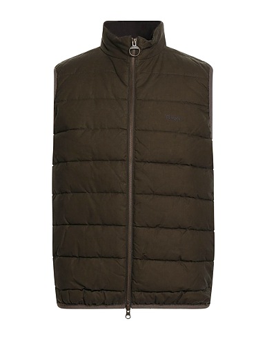 BARBOUR Gilet Military green 100% Cotton