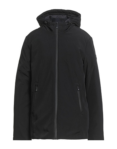 ELEVEN OUTERWEAR Jacket Black 95% Polyester, 5% Elastane